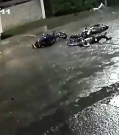 Thank God they were wearing helmets