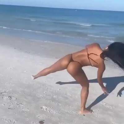 She's so happy with herself