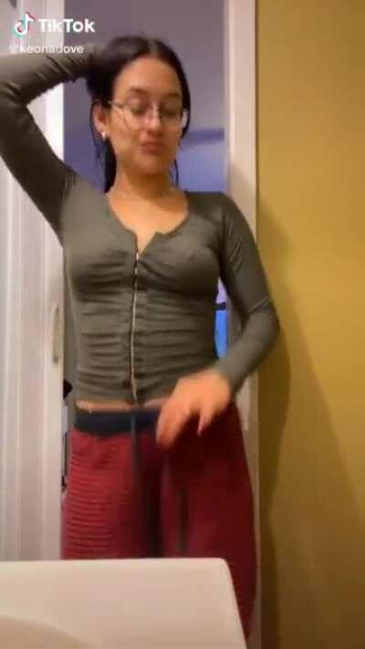 Teasing Pulling Her Pants Down