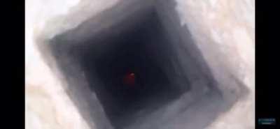 Throwing a molotov down a hole