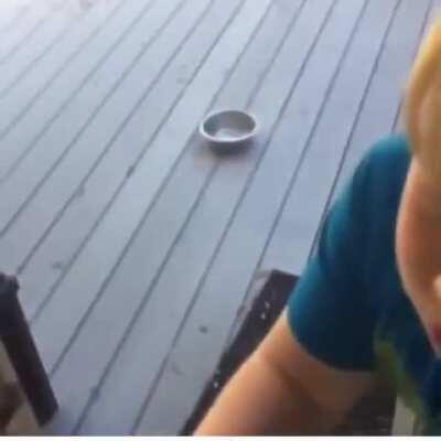 Kid thinks he’s cool about to bust open the door, ends in regret and tears...