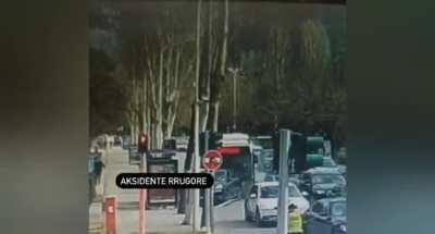 Busdriver causing a massive accident-Tirana