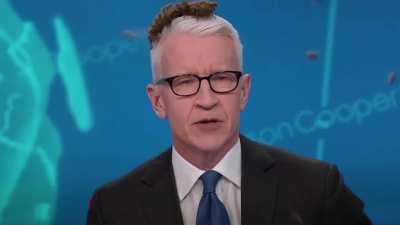 Anderson Cooper at work