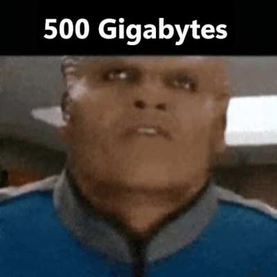 500 gigabytes