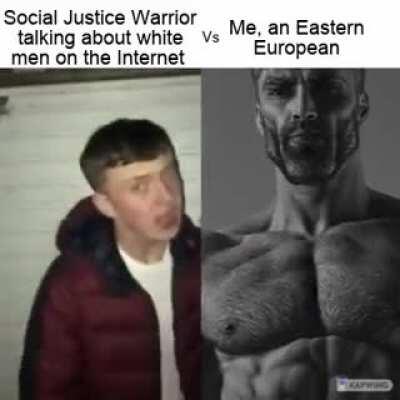 The Balkan Eastern European doesn't understand the Western bullshit about race.