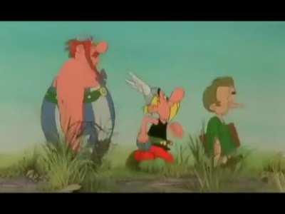 Moi et mes copains en route pour transformer la civilisation Gallo-Romaine en Romo-Gauloise, 800 ans avant Charlemagne ! « Les mots ROME et M**DE signifient doreanavnt la même chose pour vous, vous comprenez ? » « HACHE ! »