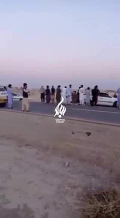 a video of skirmishes that have occurred near Iran-Afghanistan border this afternoon.