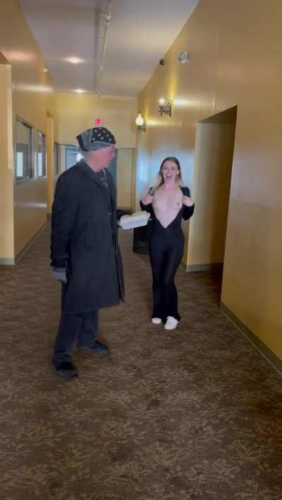 Got caught by a stranger flashing my tits 😅