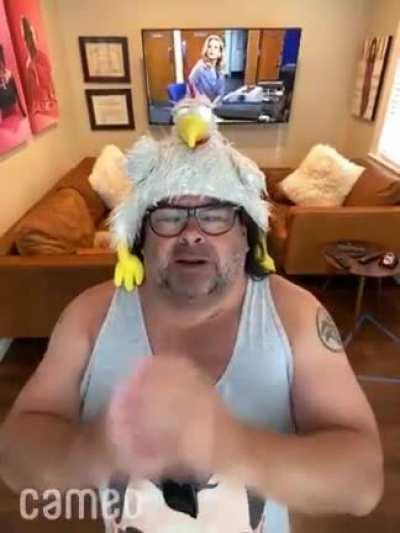 My friend paid 85 usd for big Ed to congratulate our class for graduation