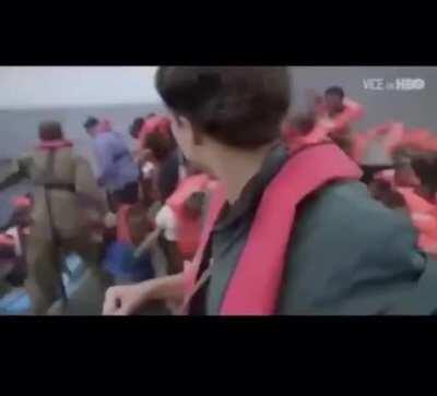 Libyan refugees thinking they are going to Italy