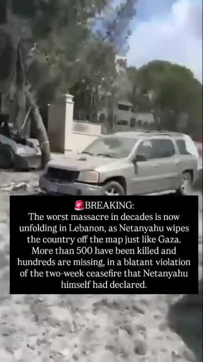 Massacre in Lebanon by Israel