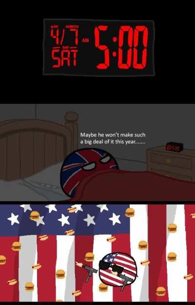 Obligatory July 4th Polandball .gif HAPPY INDEPENDENCE DAY, AMERICA!