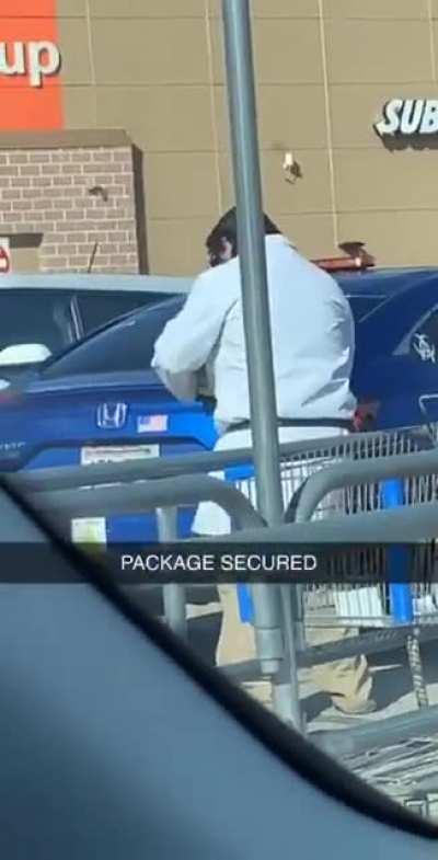 Friend got a video of this