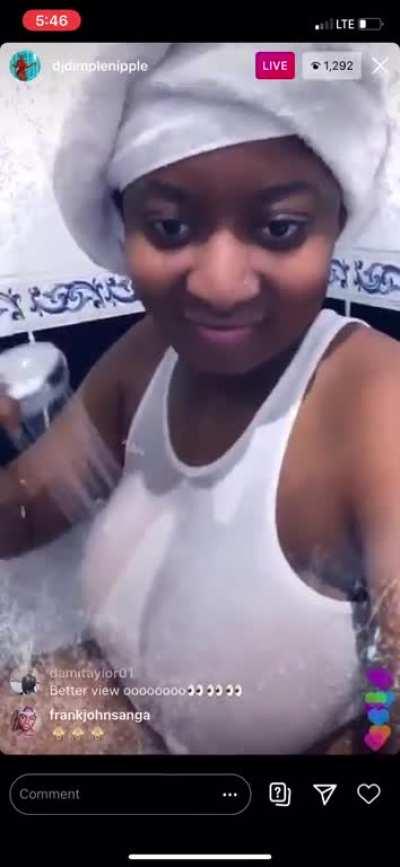 Throwback when she was wildin on IG