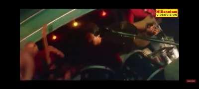 This is not an Instagram edit. This is an actual scene from the film Krithyam, where Salim Kumar is performing Linkin Park's A Place For My Head. 😂