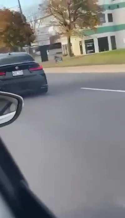 Idiot in a tuned BMW, right down my moms street