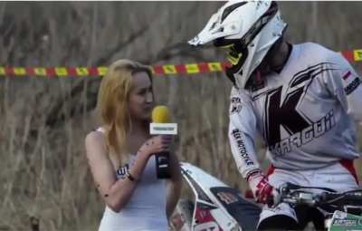 Interviewee slings mud at interviewer..