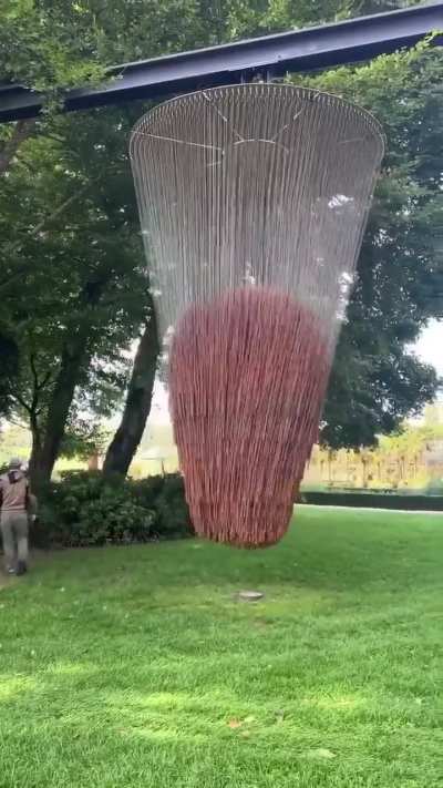 A kinetic sound sphere with 850 metal parts