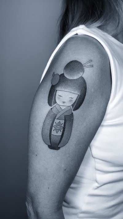 Gift to tattoo - kokeshi doll