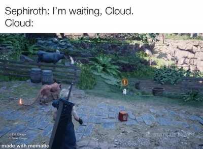 Sorry, Sephy, he’s preoccupied with a certain two-winged angel