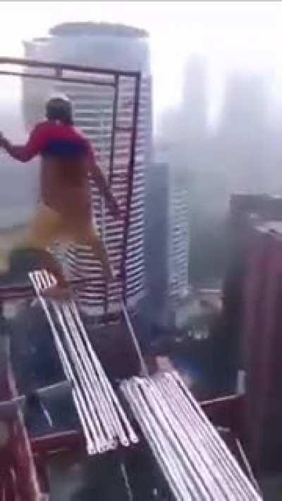 I think it's not on right sub but I think this worker needs help