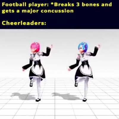 Good cheerleading tho