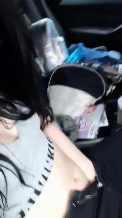 Shh.. She's in an Uber