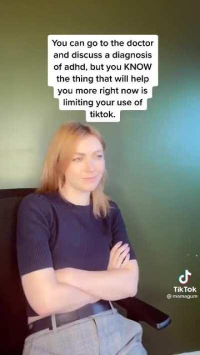 OP talks about how the arise of self diagnosis of ADHD on tiktok may be linked to the platform itself