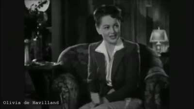 living legend Olivia de Havilland turns 104 today so here’s a video of her screwing up takes and cursing, happy birthday!