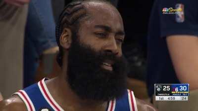 [Highlight] Harden gets tech'd up for throwing the ball off the stanchion