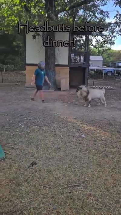 Squaring up a goat