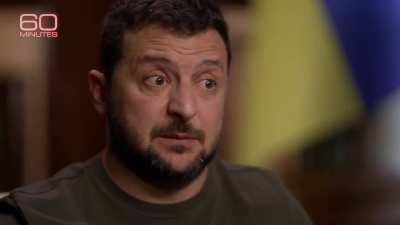 President Zelenskyy is asked during his 60 Minutes interview: “Can you give up any part of Ukraine for peace?”
