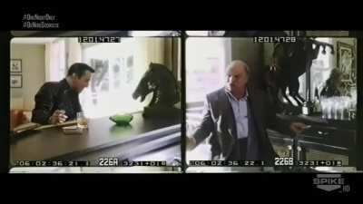 Don Rickles between takes on the set of 