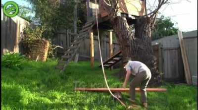 Let me pull this heavy object down without looking where it's landing at all