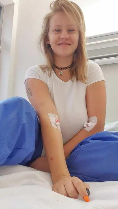 Such a little risky in a hospital. What do you think... did the doctor see me? Even sick I like that risk...heh