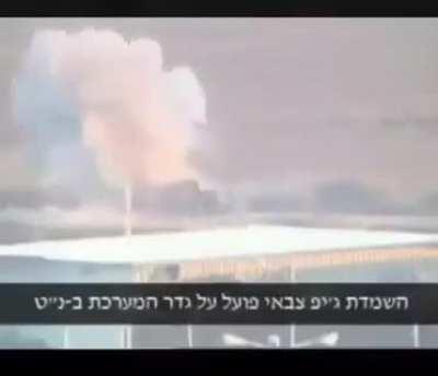 Moment the Israeli vehicle was destroyed on the Gaza border by a resistance missile