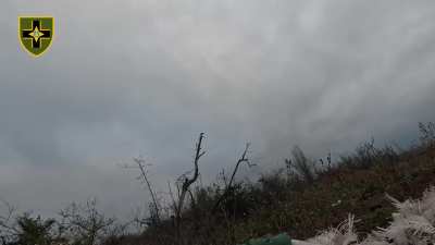 Shkval penal battalion of the 28th Mechanized Brigade assaulting Russian positions on the Toretsk Front, guided by drones and making extensive use of grenades. It is reported that two Russian soldiers were captured and two eliminated during the fighting. 