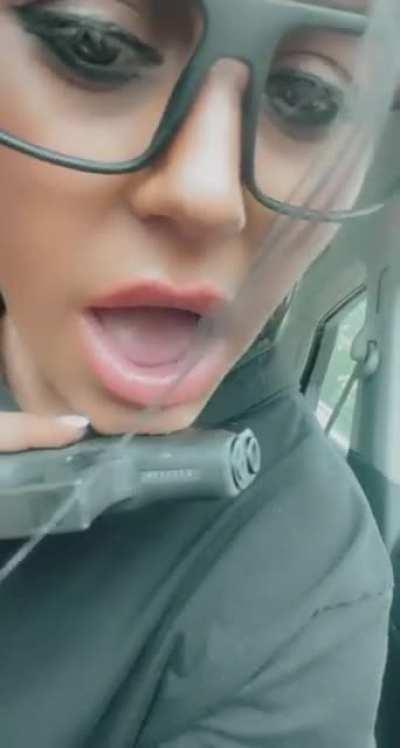 Stupid girl, almost proved she had no brains.