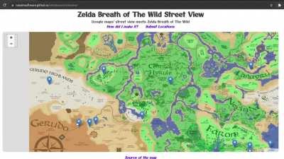 Google Maps but for Zelda Breath of The Wild