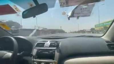 Two guys looking for a life to take at the opposite side of the road