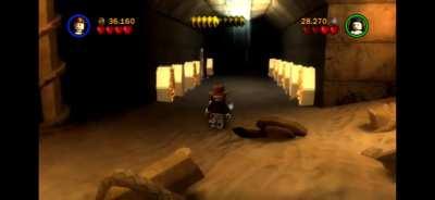 A perfectly cut scream Lego Indiana Jones style!