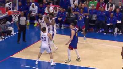 [Highlight] Harden Light Years Ahead playing defense on the bench