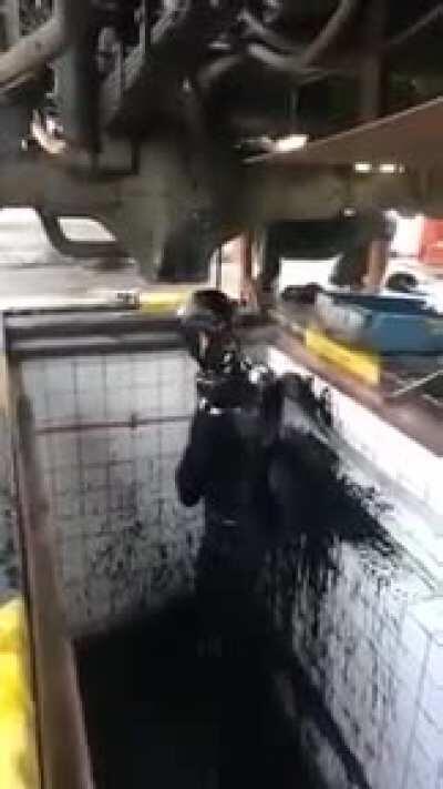 Just hopping into the shower real quick