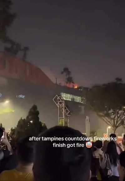 Happy new year with a fire incident 😐