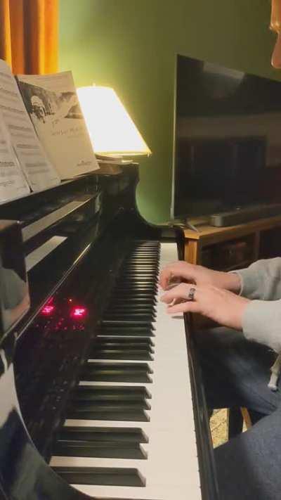 She's not a fan of my piano playing