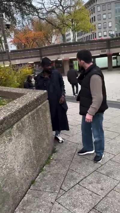 Guy in the vest was really compassionate