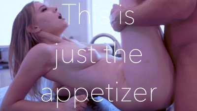 We’re working up to the main course, aren’t we little one? 