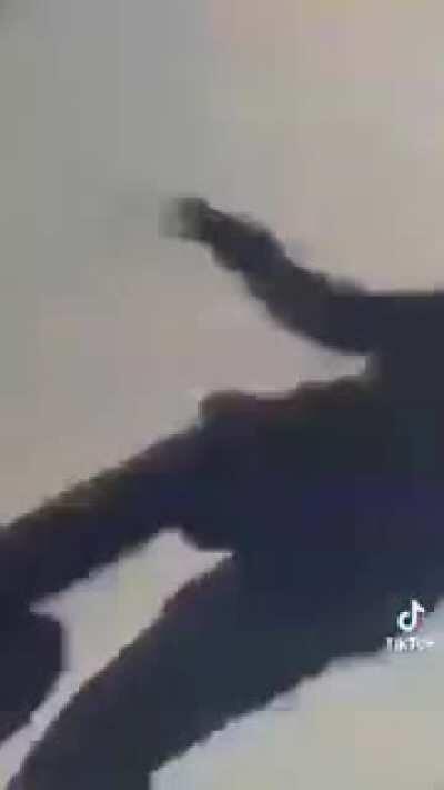 This what happens when you miss around hungry dogs.