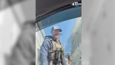 ICE agents in Massachusetts smash the window of a car to apprehend a Guatemalan man who was with his wife as they were waiting for their lawyer to arrive because he has a pending asylum case