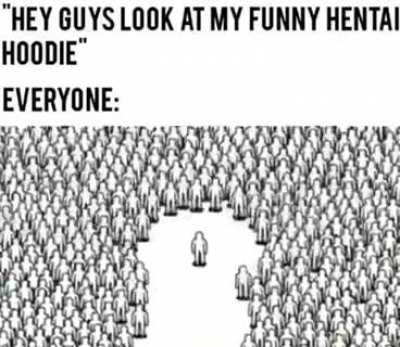 crowd getting away from poor little guy